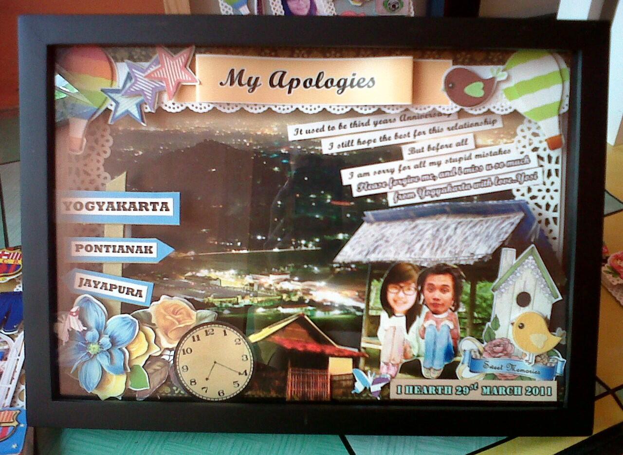 Terjual Scrapframe 3D murah  tema dan nuansa by request 