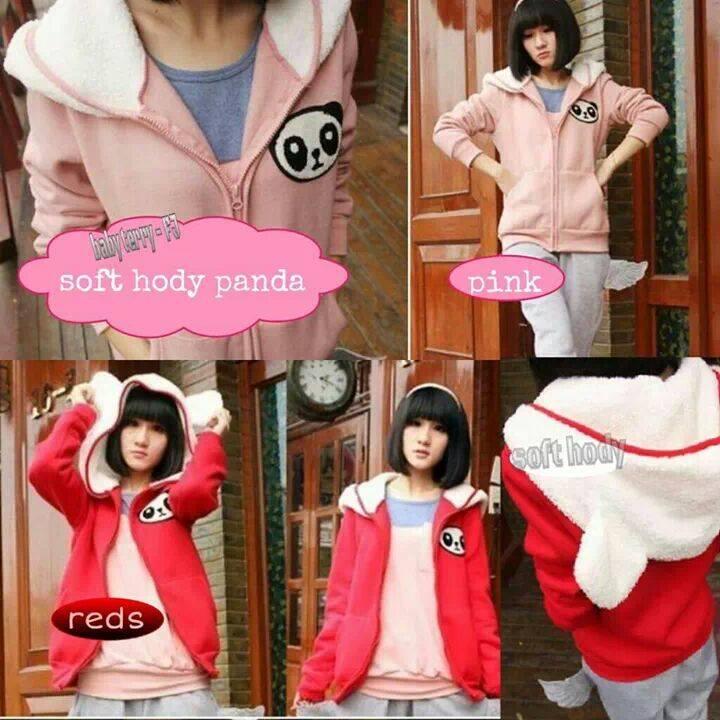 Jaket fleece kartun hk doraemon cat panda bear lucu murah!