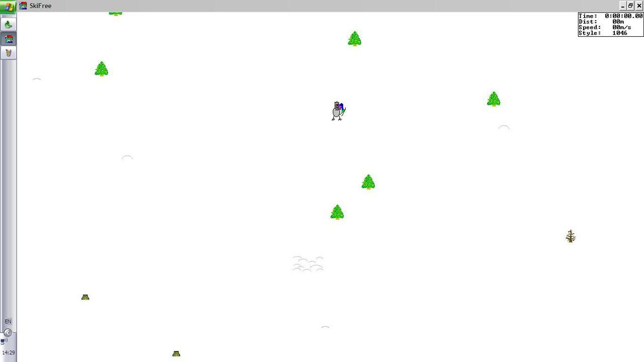 Masih ingatkah dengan game PC/Komputer ini &#91;SkiFree&#93;?? 