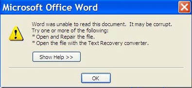 Cara Memperbaiki File Word Yang Corrupt/Rusak