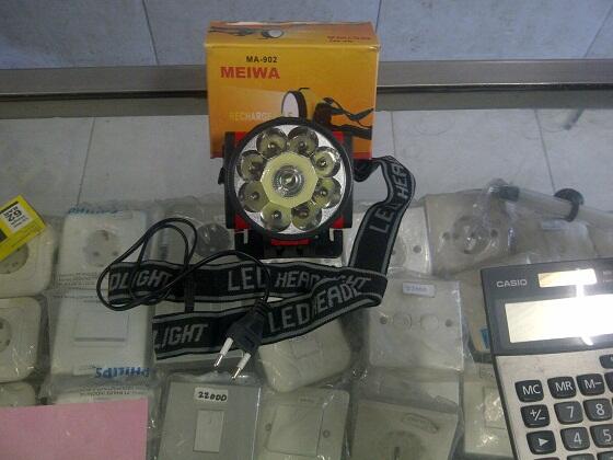 JUAL Head Lamp , Head Light atau Lampu kepala RECHARGEABLE MURAAH!!