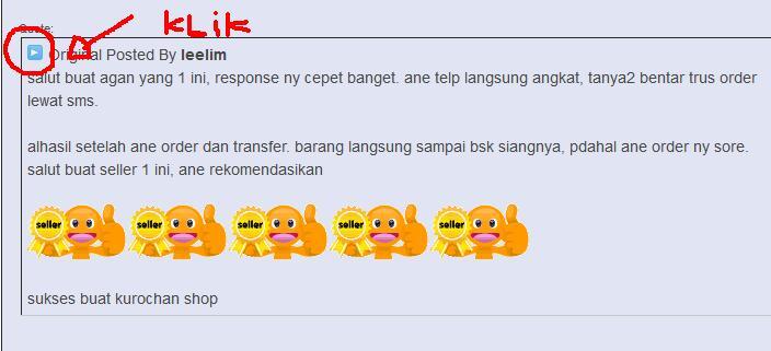 ★★★ TESTIMONIAL PANDU_KUROCHANSHOP ★★★