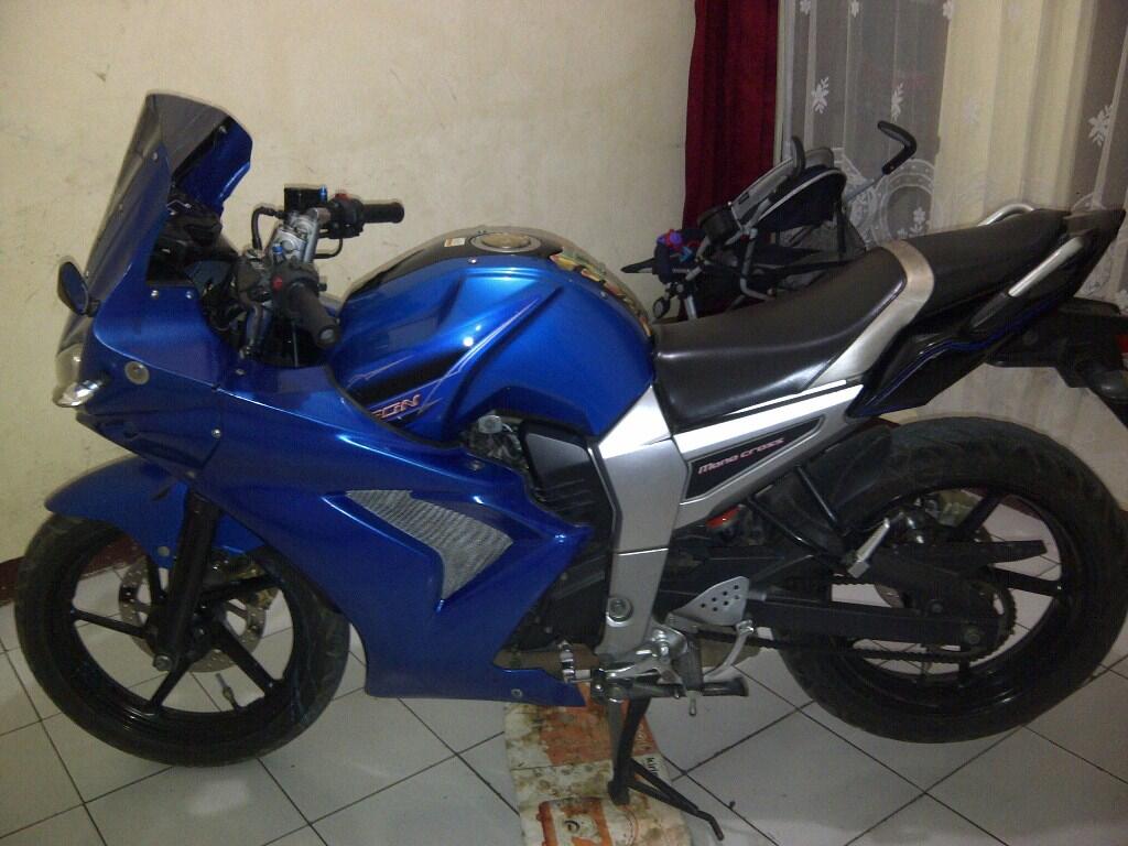 Terjual Jual Yamaha Byson warna biru (Modif Fairing 