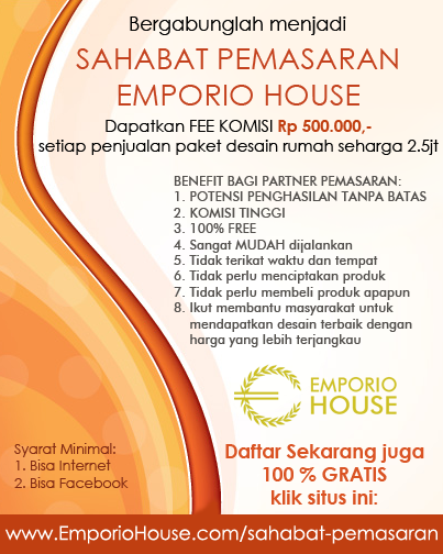 Dicari Freelance Marketer Untuk Pemasaran Produk Desain Rumah fee hingga 15jt