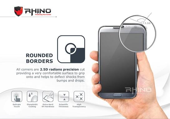 Tempered Glass RHINO Screen Protector | Anti Gores u/ Iphone, Samsung, Ipad MERAPAT