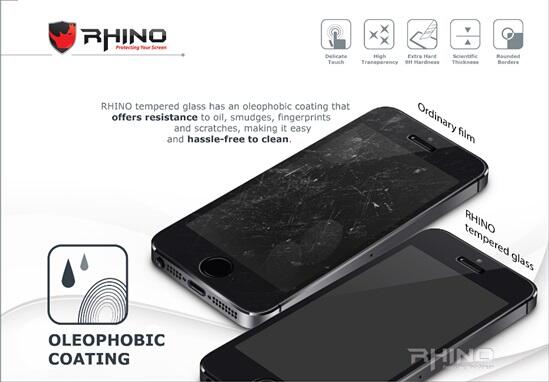 Tempered Glass RHINO Screen Protector | Anti Gores u/ Iphone, Samsung, Ipad MERAPAT