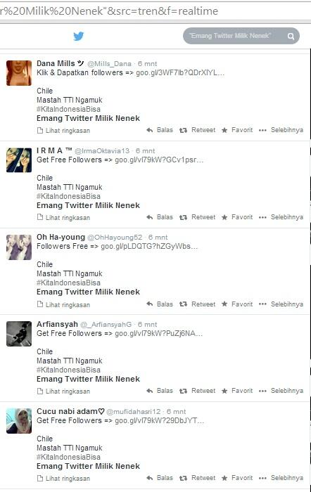 ini nih penyebab tranding topic twitter di Indonesia gak jelas 