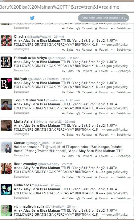 ini nih penyebab tranding topic twitter di Indonesia gak jelas 