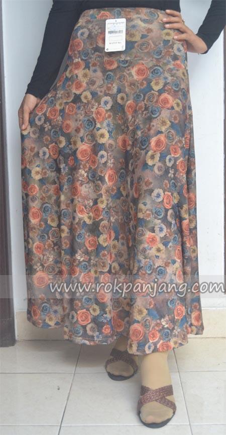 Jual Rok Panjang Spandex Jersey Katun Sifon Jeans Batik
