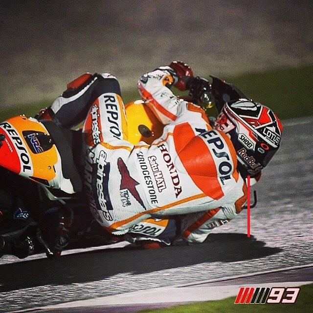 Gila... Inilah Foto Moment Marc Marquez Di Qatar, Di Ambil Dari Dari Jarak Dekat....