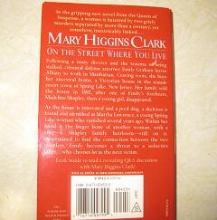 English Novel Mary Higgins Clark ”ON The Street Where You Live"