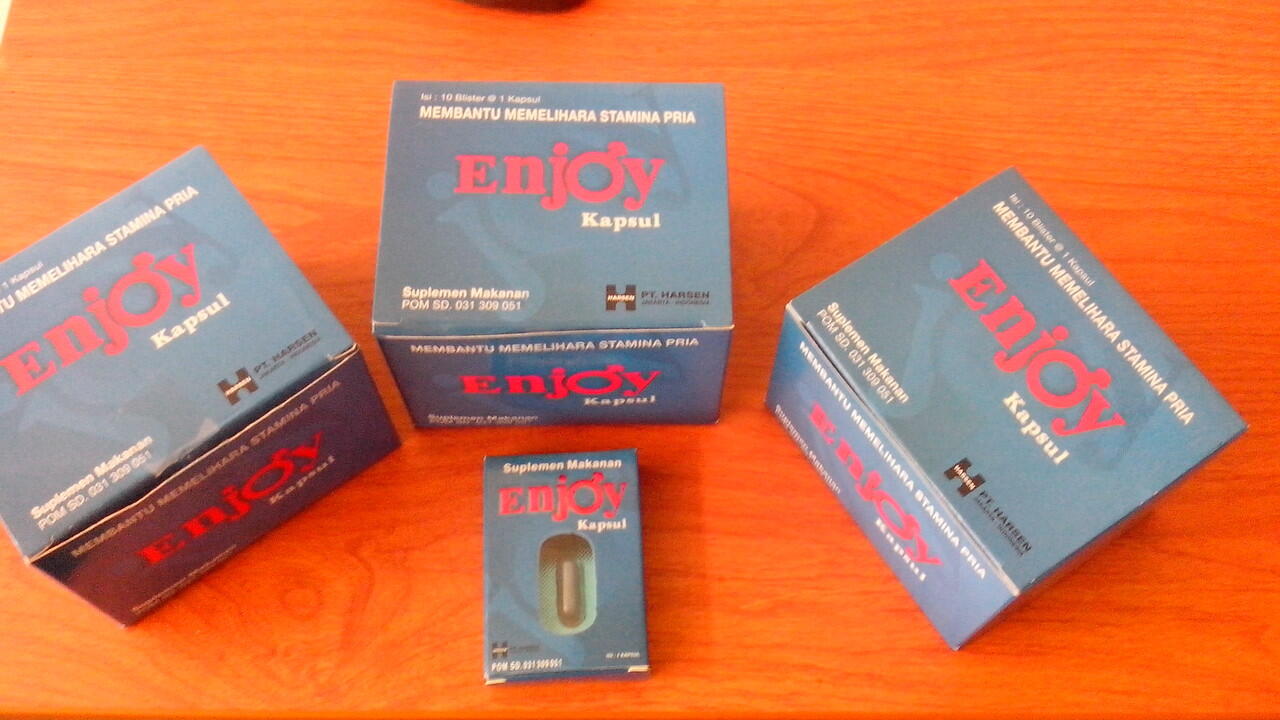 ENJOY kapsul, suplemen stamina pria