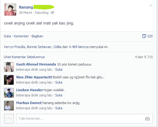 Misteri Status Facebook Pacar Gadis yang Tewas di Parit Tengkorak - See more at: http