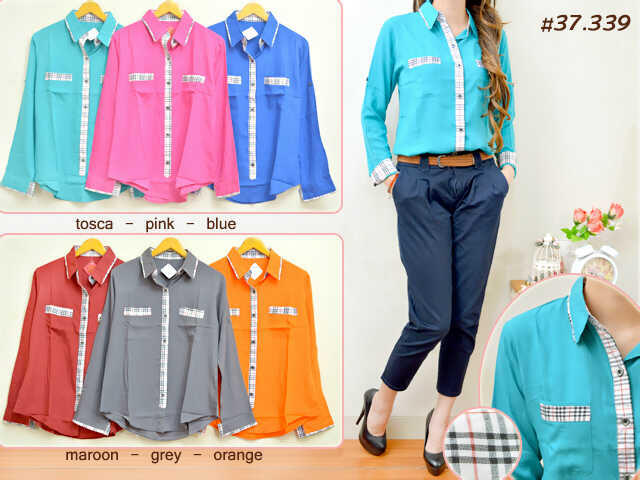 Kemeja Cewe (Katun Rayon) Murah Bahan Bagus