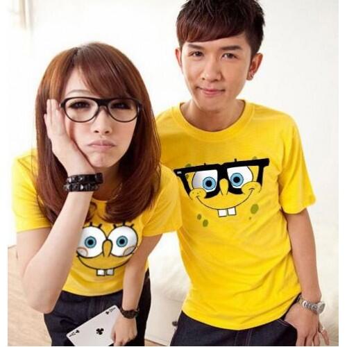 Ob Spongebob Baju Kaos Couple Pasangan Modis Koleksi Terbaru