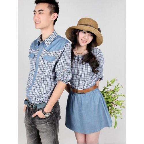 Dress Greya Caster Baju Couple Baju Pasangan Modis Koleksi Terbaru