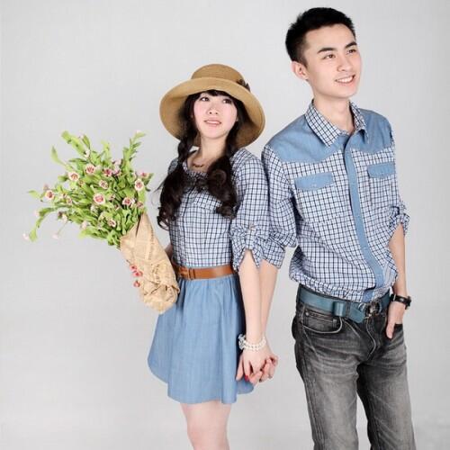 Dress Greya Caster Baju Couple Baju Pasangan Modis Koleksi Terbaru