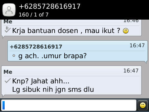 &#91;NGAKAK&#93; Ada orang iseng lewat sms, isengin balik ahh.. +pic