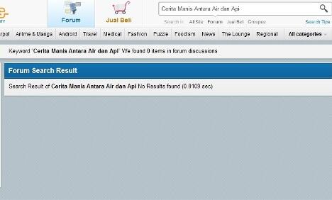 Cerita Manis Antara Air dan Api