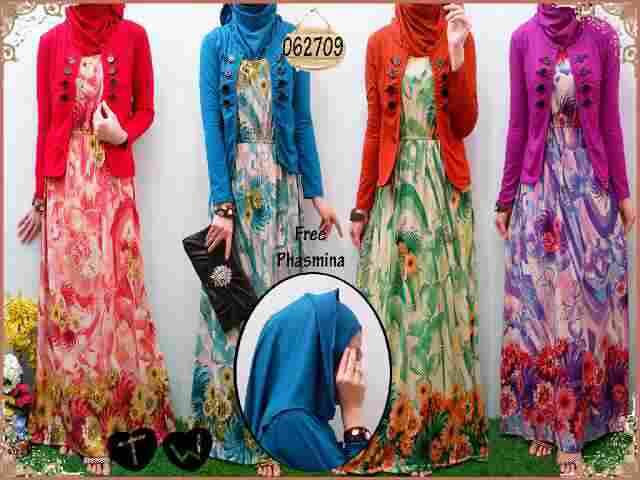 maxi ceruty import adem motif cantik