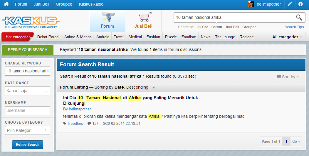 &#91;Thread Lanjutan&#93; 10 Taman Nasional Afrika yang Paling Menarik Untuk Dikunjungi