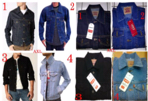 Cari Celana jeans Levis  Wrangler Lois  Dll Jaket  hodie 