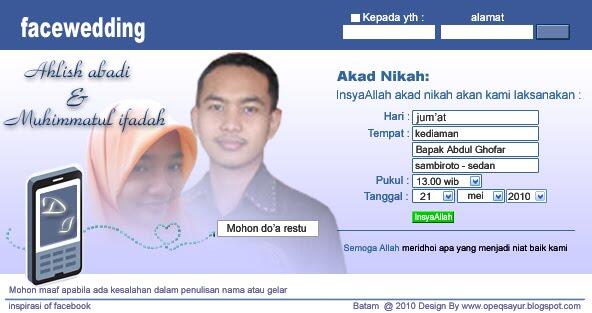 Kartu Undangan Pernikahan Unik