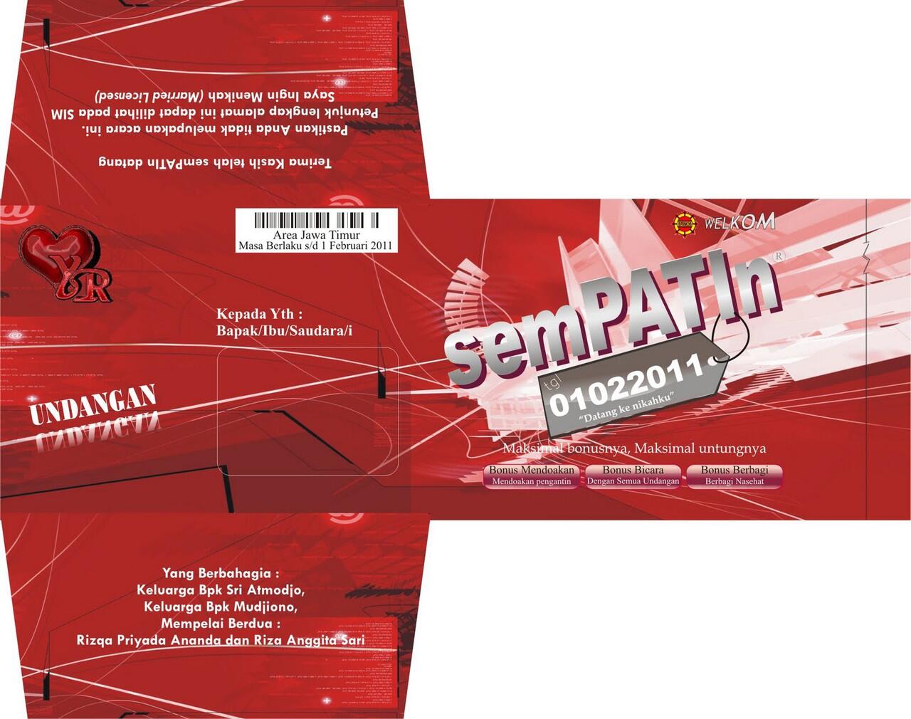 Kartu Undangan Pernikahan Unik