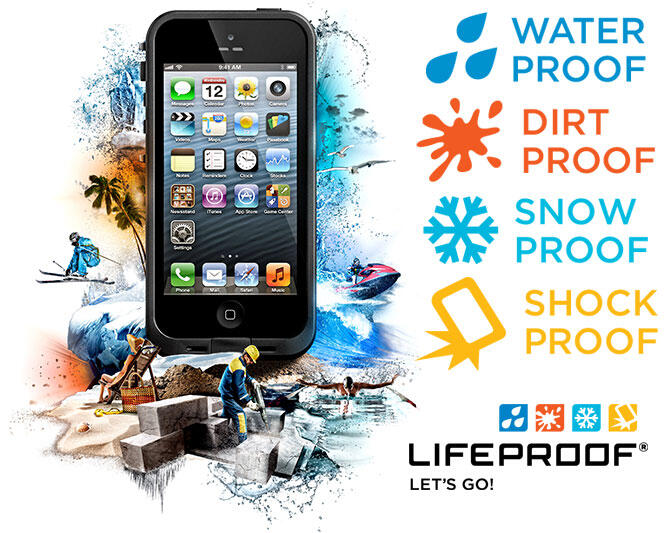 CASE LIFEPROOF/FRE/NUUD/WATERPROOF/GRIFFIN/SURVIVOR/CATALYST/OTTERBOX ARMOR IPHONE 5