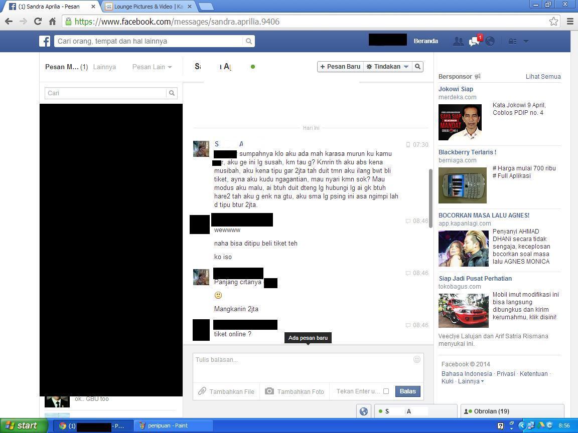 PENIPUAN MODUS BARU LEWAT FACEBOOK JUAL TIKET PESAWAT