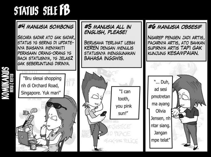 Tipe-tipe orang Berdasarkan Update Status di Facebook