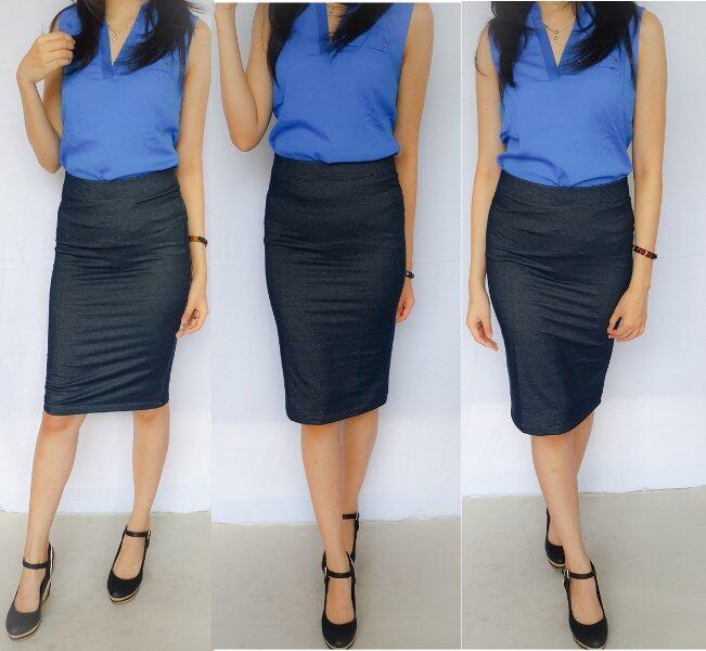 Rok highwaist / Rok bodycon / bodycon skirt Branded ( Modelist ) 55.000 saja