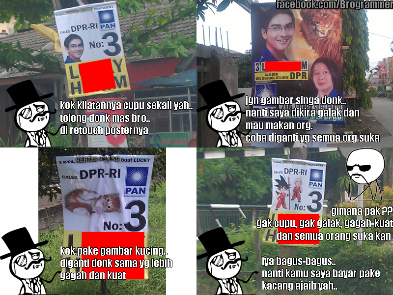 poster caleg aneh strikes back :ngakak