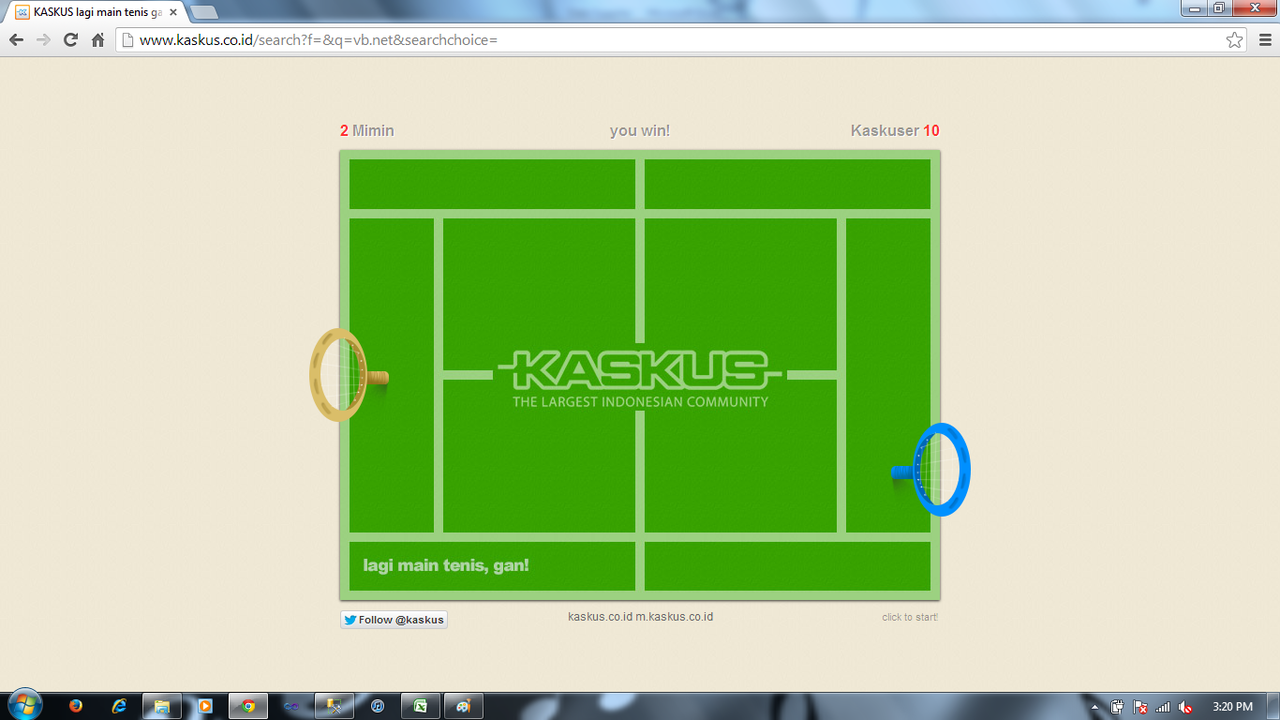 Main Tenis Sama Mimin