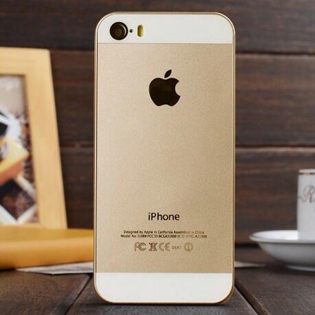 Jual Hardcase iPhone 4/4S/5 look like iPhone 5S Gold 