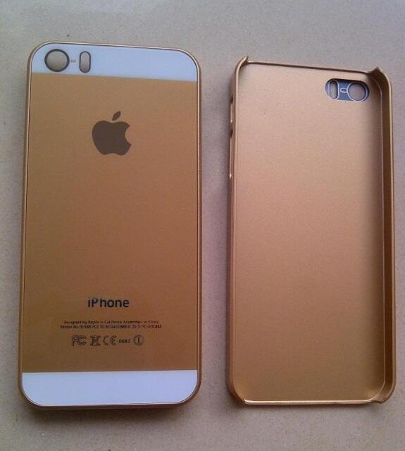 Jual Hardcase iPhone 4/4S/5 look like iPhone 5S Gold 