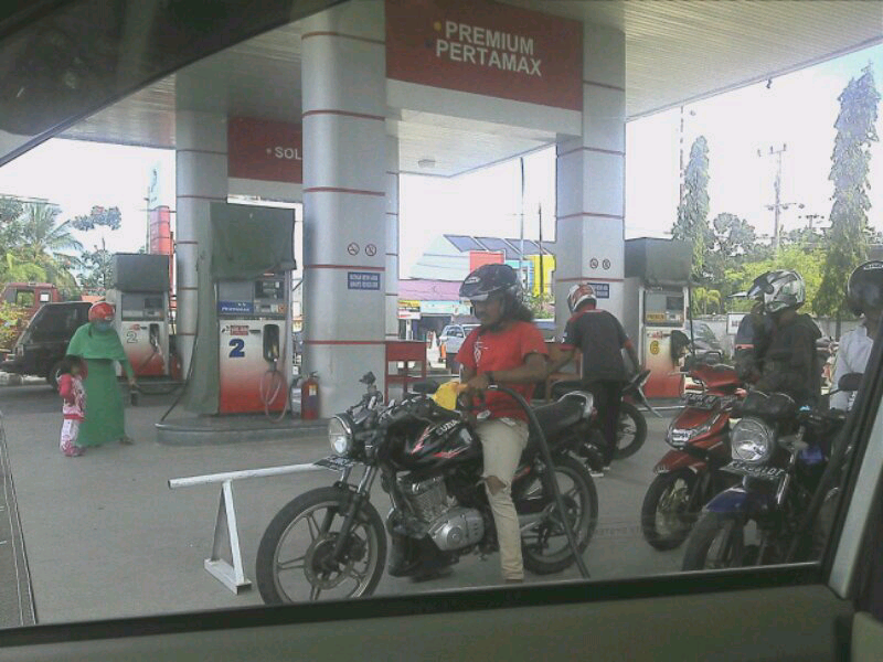 Self service sudah mulai diterapkan di spbu