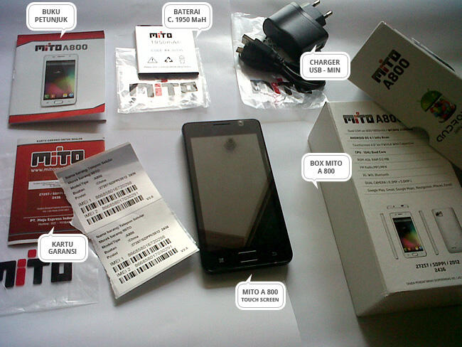 HP MITO A800 Touch screen 4,6 Inch, Garansi 1 Thn Baru, Yogyakarta