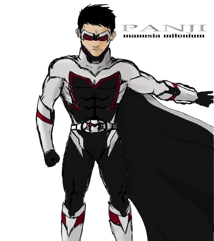 desain kostum baru Super Hero asli Indonesia + musuhnya