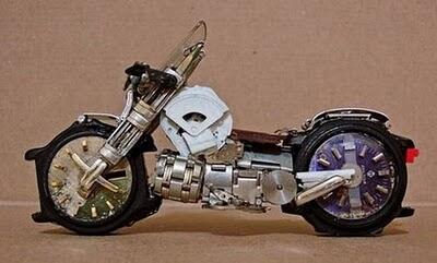 Desain Motor yang Terbuat dari Jam Tangan Bekas 