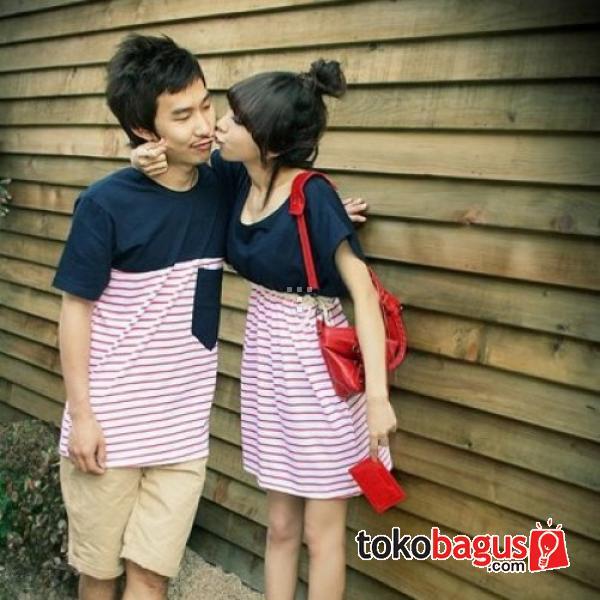 Dress Kiss Me Baju Kaos Couple Pasangan Modis Koleksi Terbaru