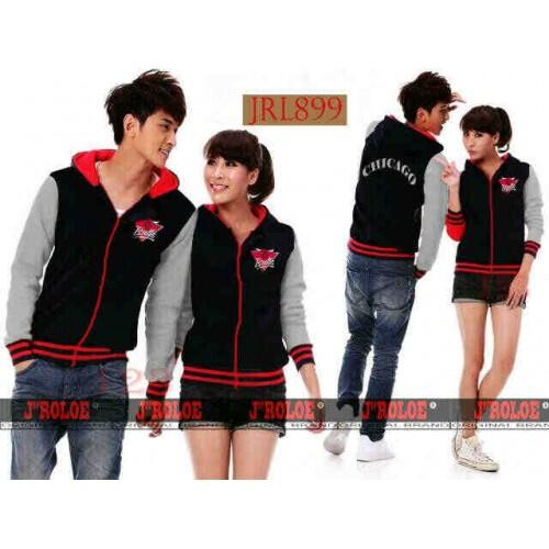 Jacket Chicago Bulls Jaket Baju Kaos Couple Pasangan Modis Koleksi Terbaru