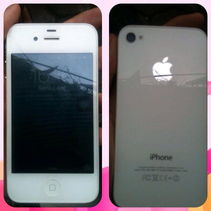 Iphone 4g white 8gb GSM batangan - murah bandung