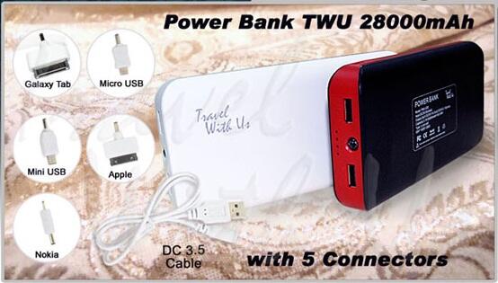 POWERBANK TRAVEL 28.000mAh Murah Gann