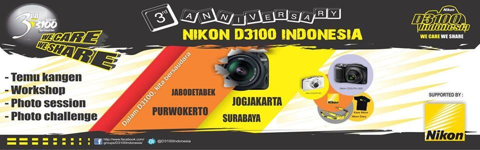 Ajakan Hunting & Workshop by Arbain Rambey di 3rd Anniversary Nikon D3100 Indonesia
