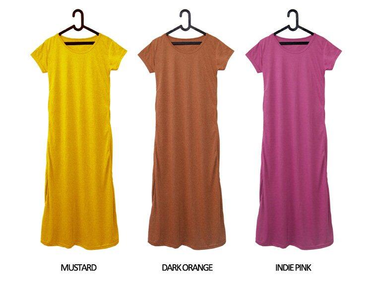 KOREAN LONG DRESS & SHORT DRESS bahan katun SPANDEX HARGA PABRIK!