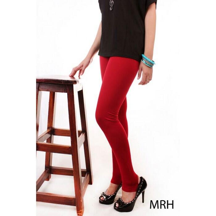 Legging Polos Injak Kaki - Nylon Spandek Stretch-