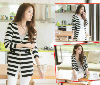 Candy Stripe Cardigan + Inner