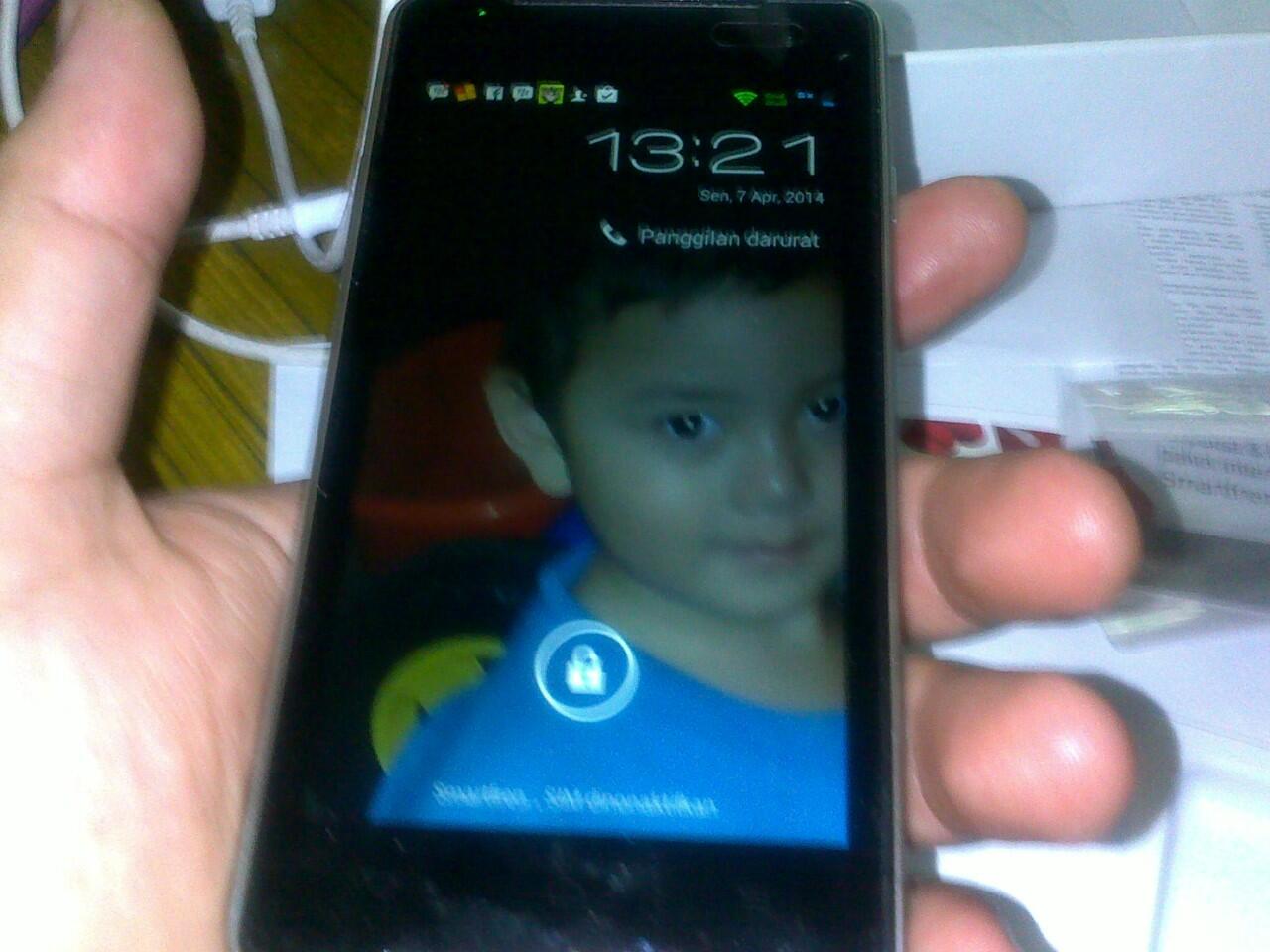 Andromax u2 Putih kond 98%