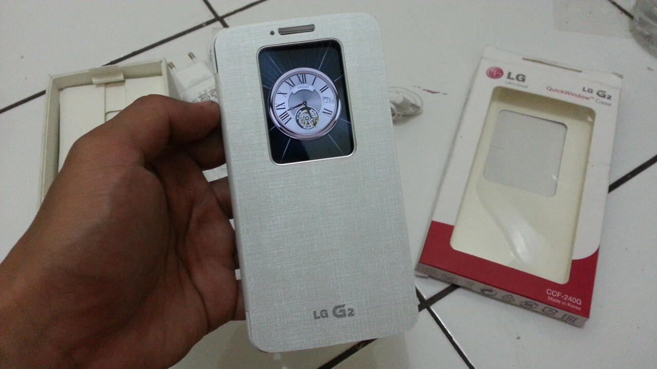 ADA LAGI LG G2 32GB WHITE FULLSET BONUS QUICK WINDOW MURAAAAAAH